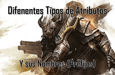 Diferentes Tipos de Atributos y sus Nombres